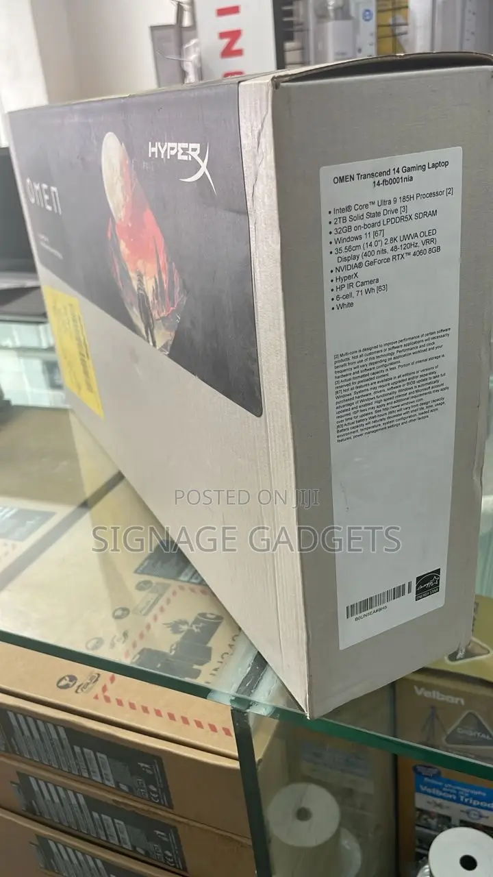 New HP Omen Transcend 14-Fb0023dx 32GB Intel Core Ultra 9 SSD 2T