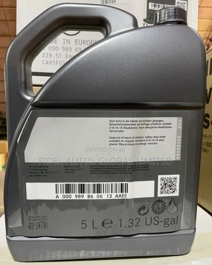 Mercedes Benz Genuine Engine Oil