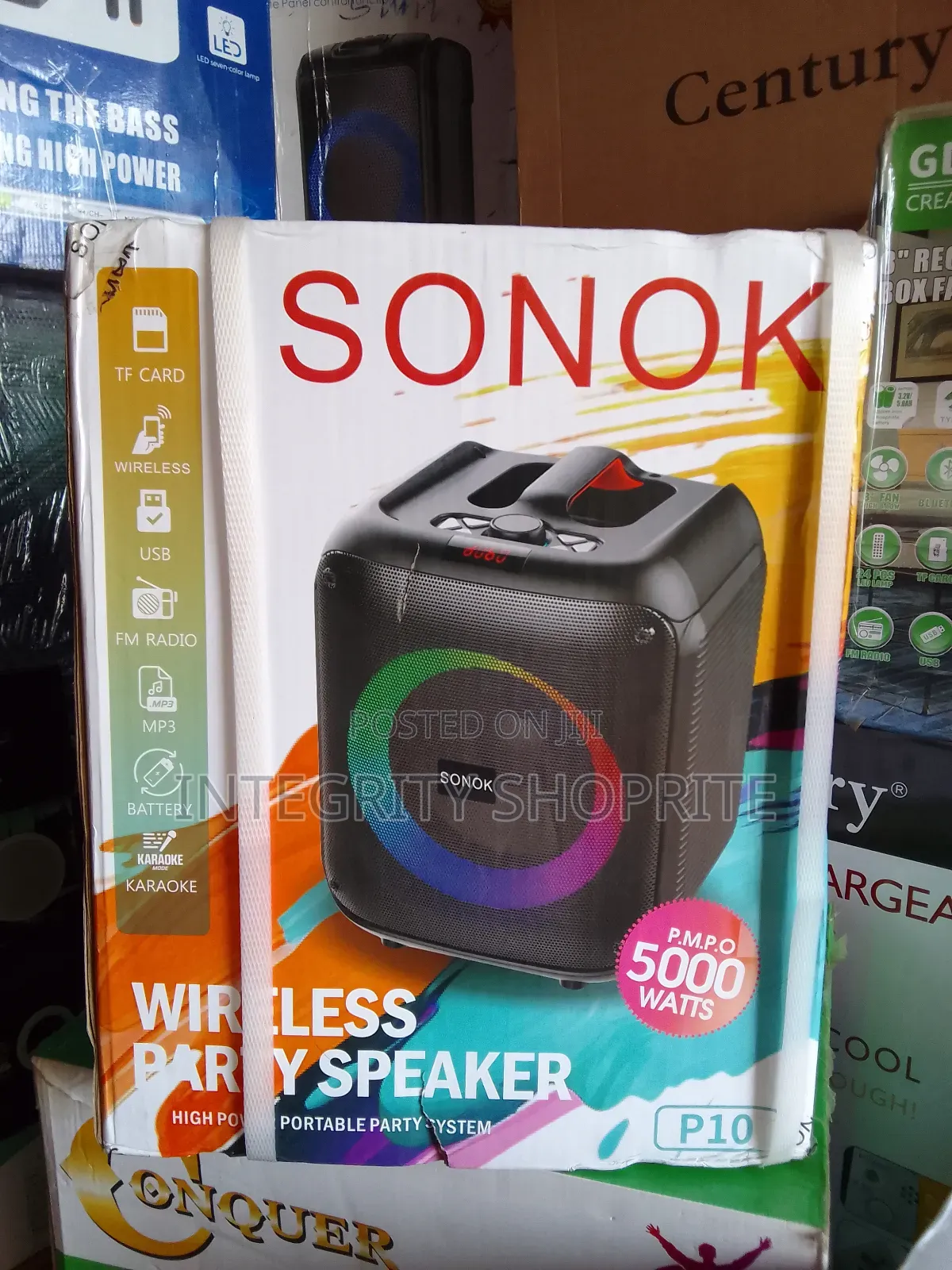 Sonok High Power Portable Party Speaker 5000watts