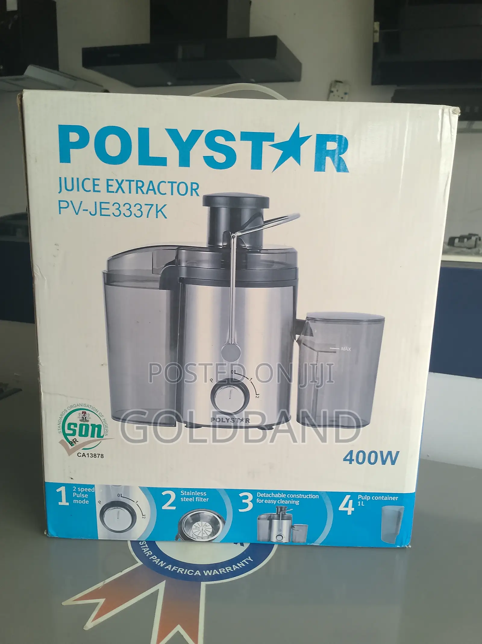 Polystar 68mm Smart Juice Extractor Pv-Je3337k