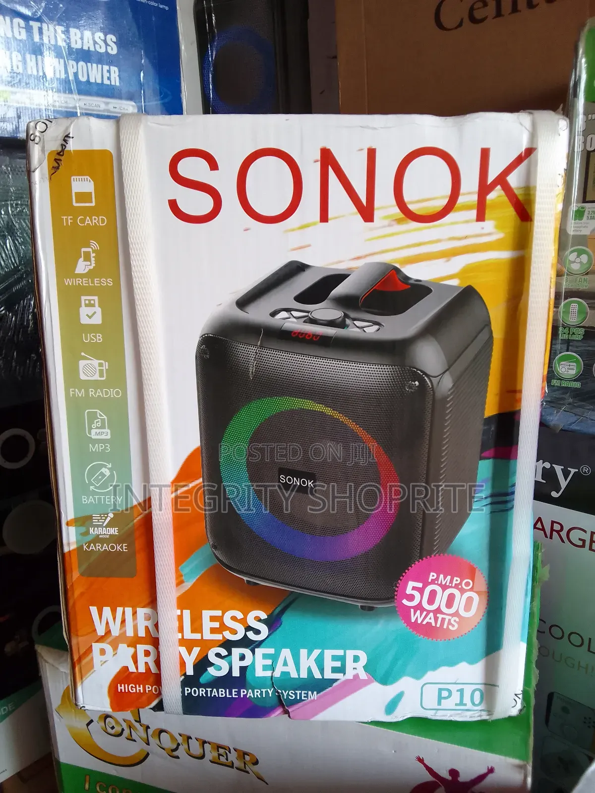 Sonok High Power Portable Party Speaker 5000watts