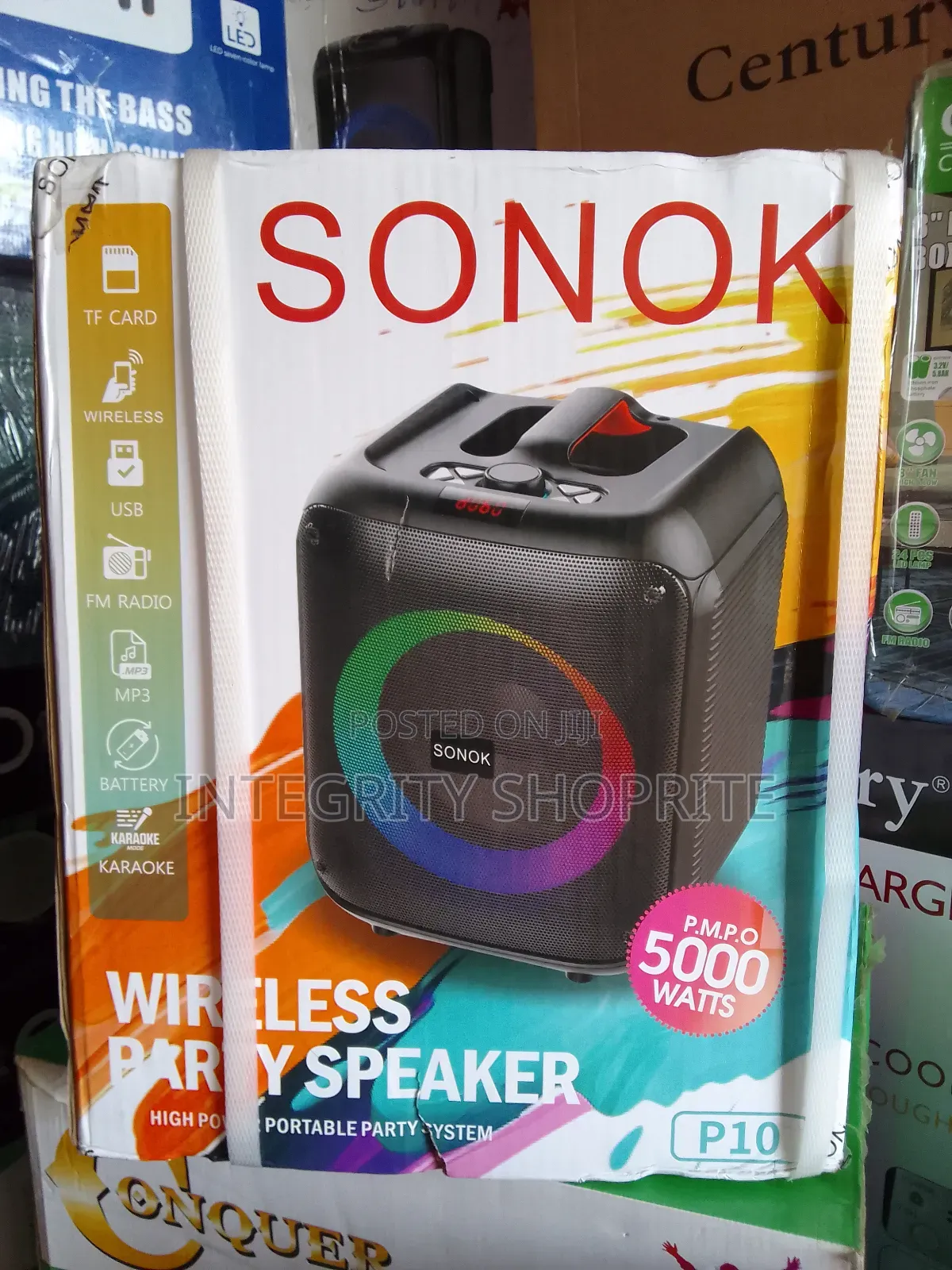 Sonok High Power Portable Party Speaker 5000watts