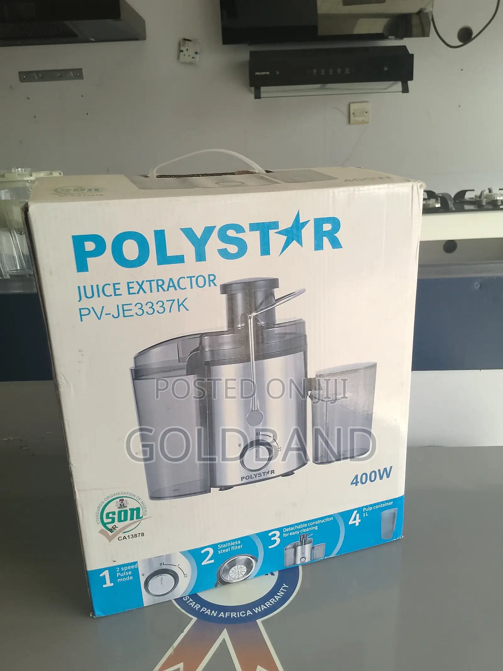 Polystar 68mm Juice Extractor Pv-Je3337 (Dishwasher Safe)K