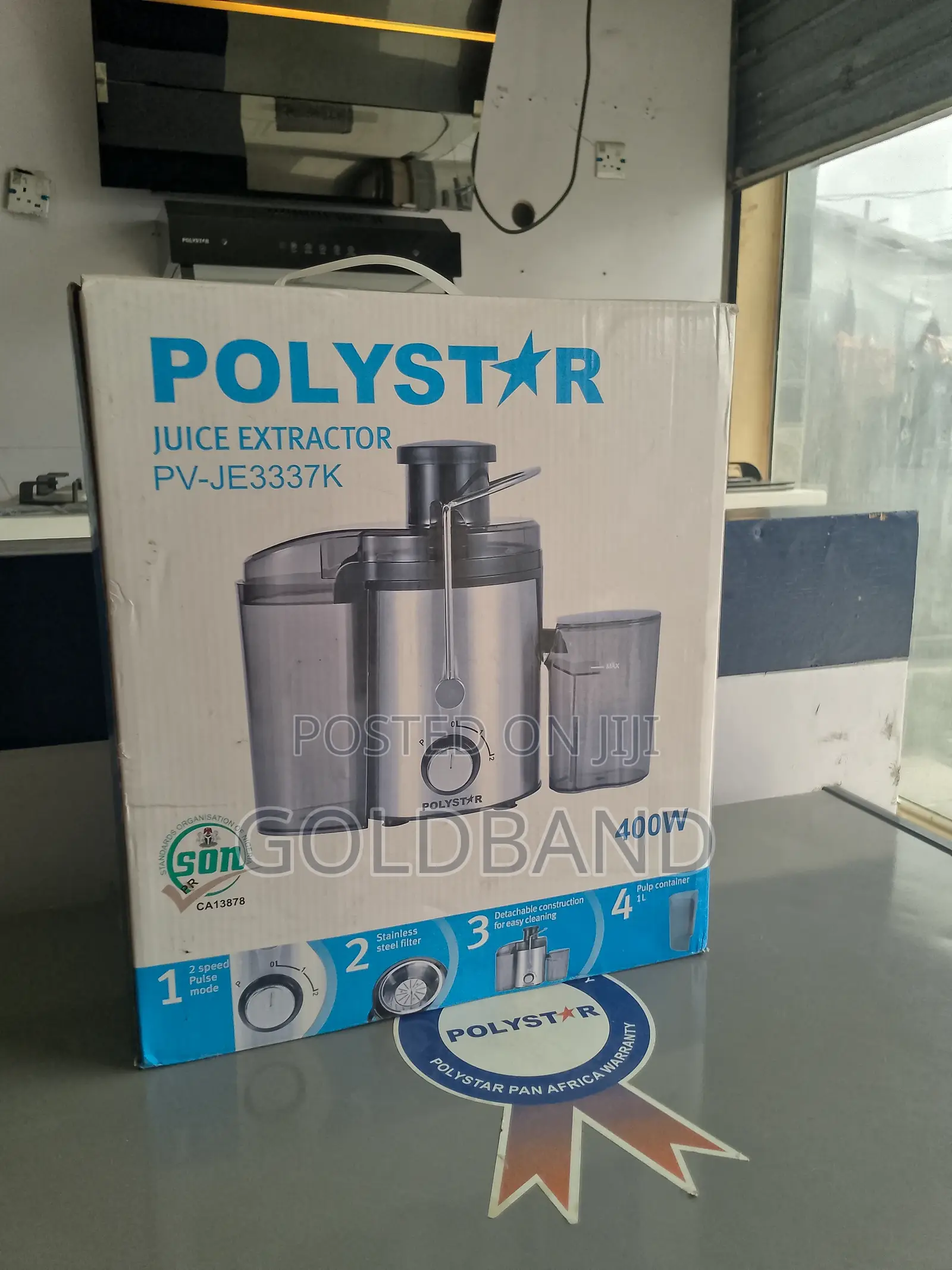 Polystar 68mm Intelli-Mix Juice Extractor Pv-Je3337k