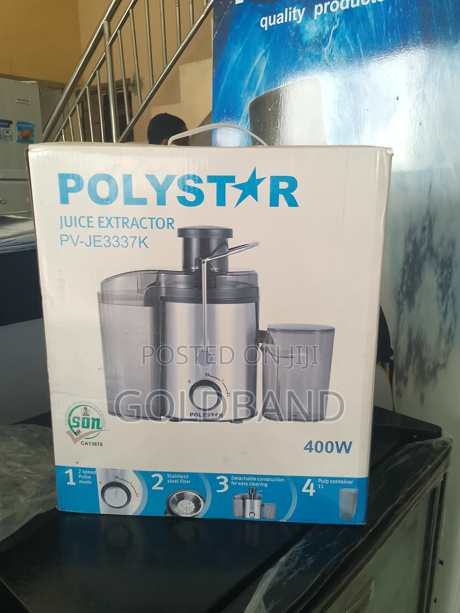 Polystar 68mm Home Friendly Juice Extractor Pv-Je3337k