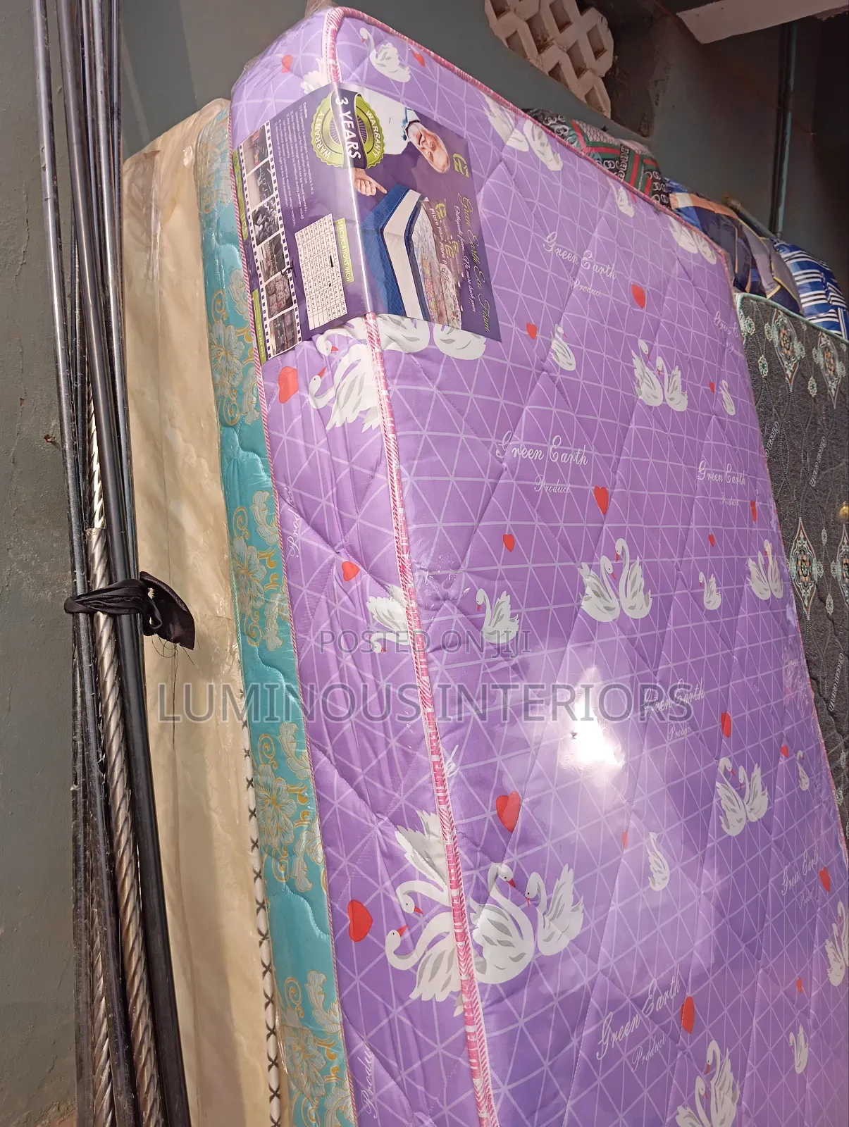 4 BY 6ft 8 INCHES MATTRESS ( Green Earth )