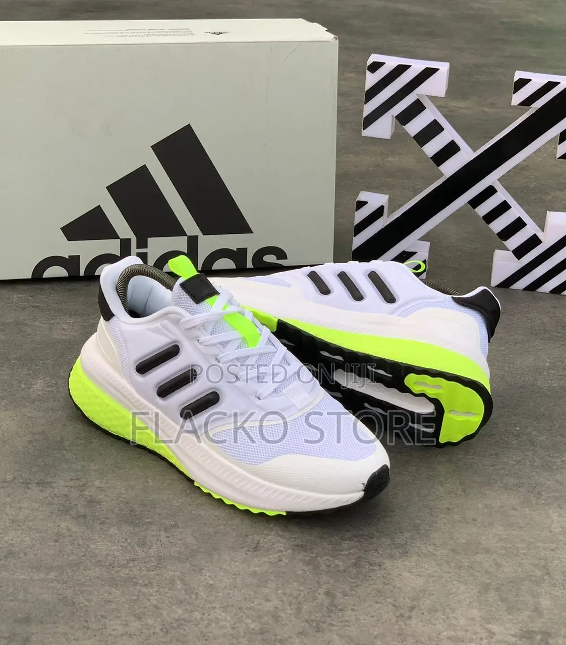 Original Adidas Pureboost Bounce Grey Neon Sneakers