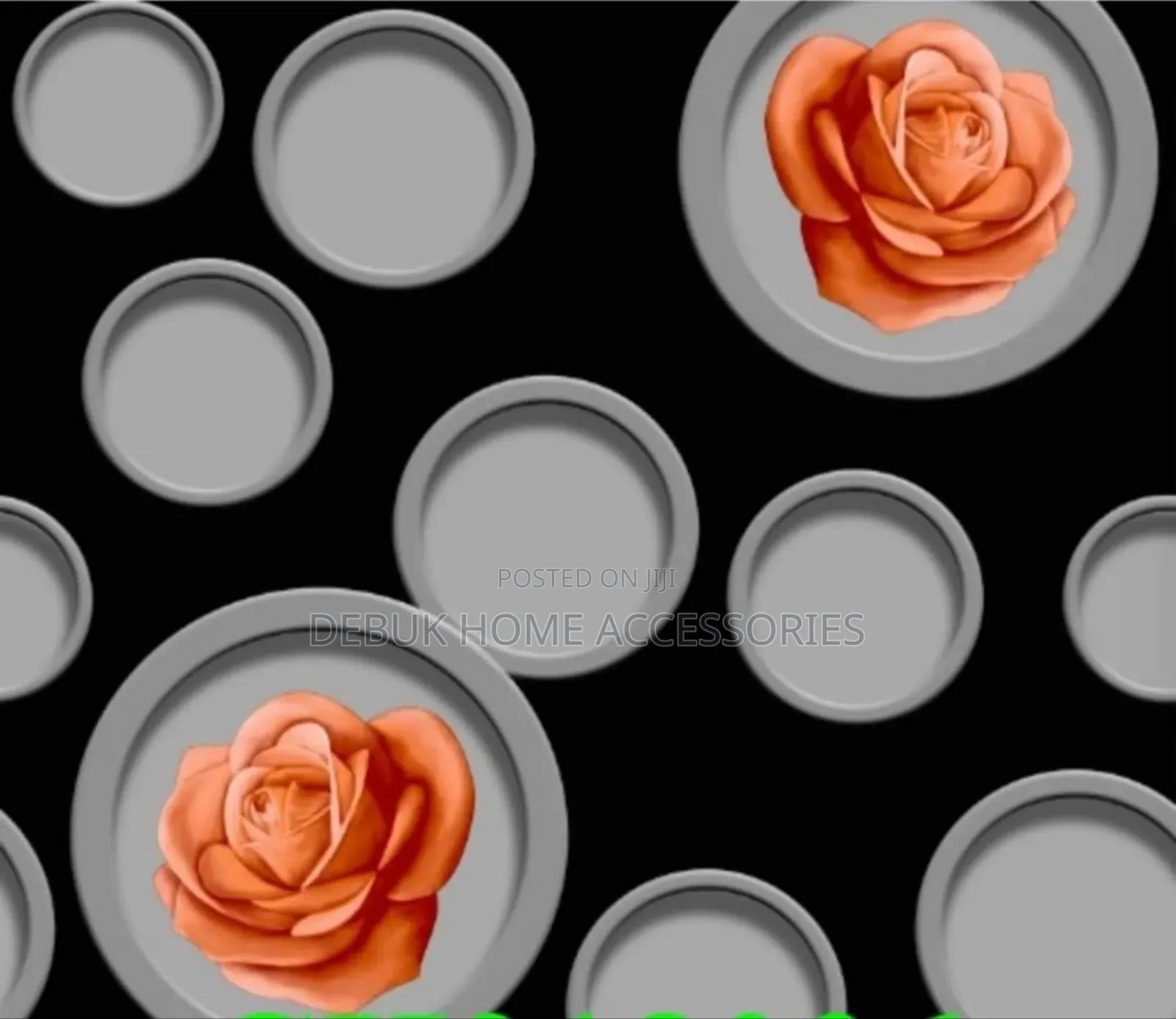 White, Black, and Brown Rose-Wallpaper