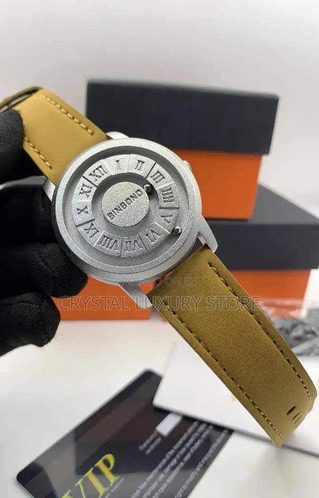 Binbond Quality Luxury Men Genuine Leather Wristwatch