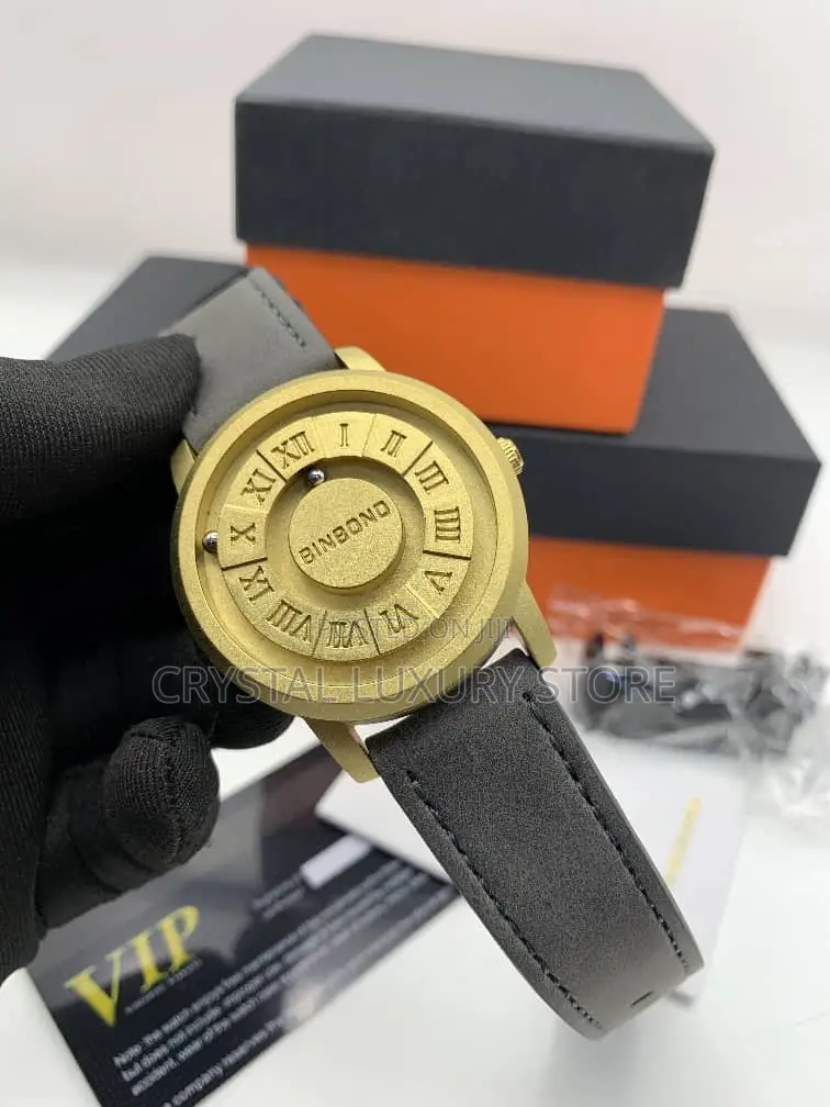 Binbond Quality Luxury Men Genuine Leather Wristwatch