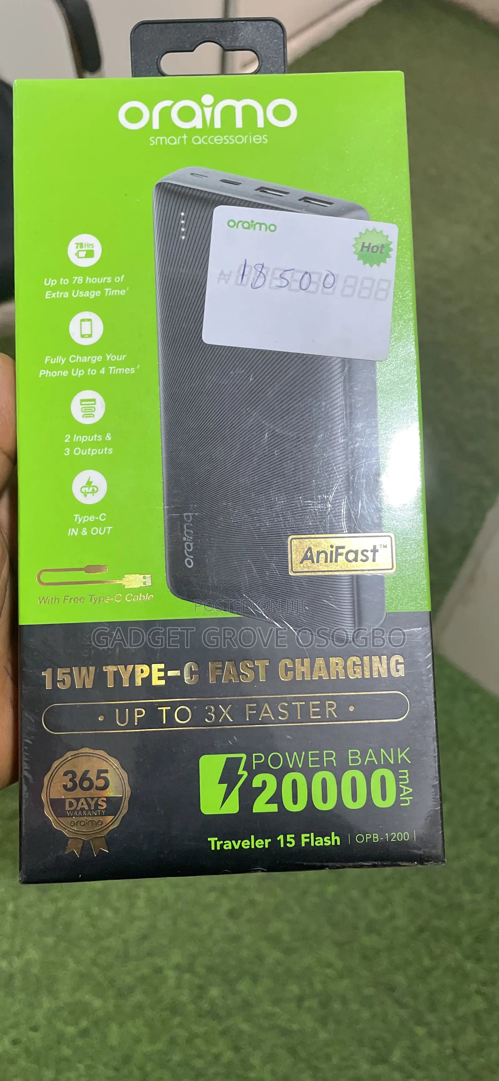 Oraimo 20000