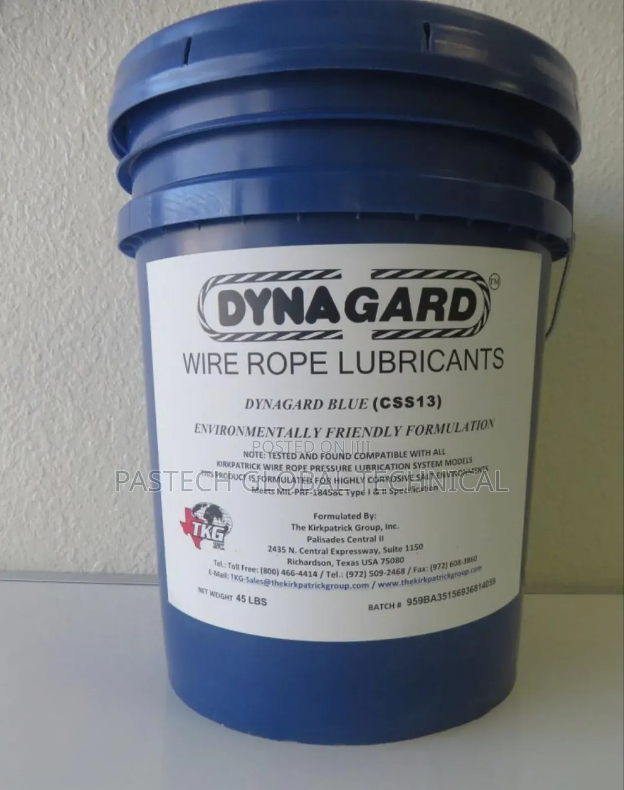 Dynagard Blue Wire Rope Lubricant