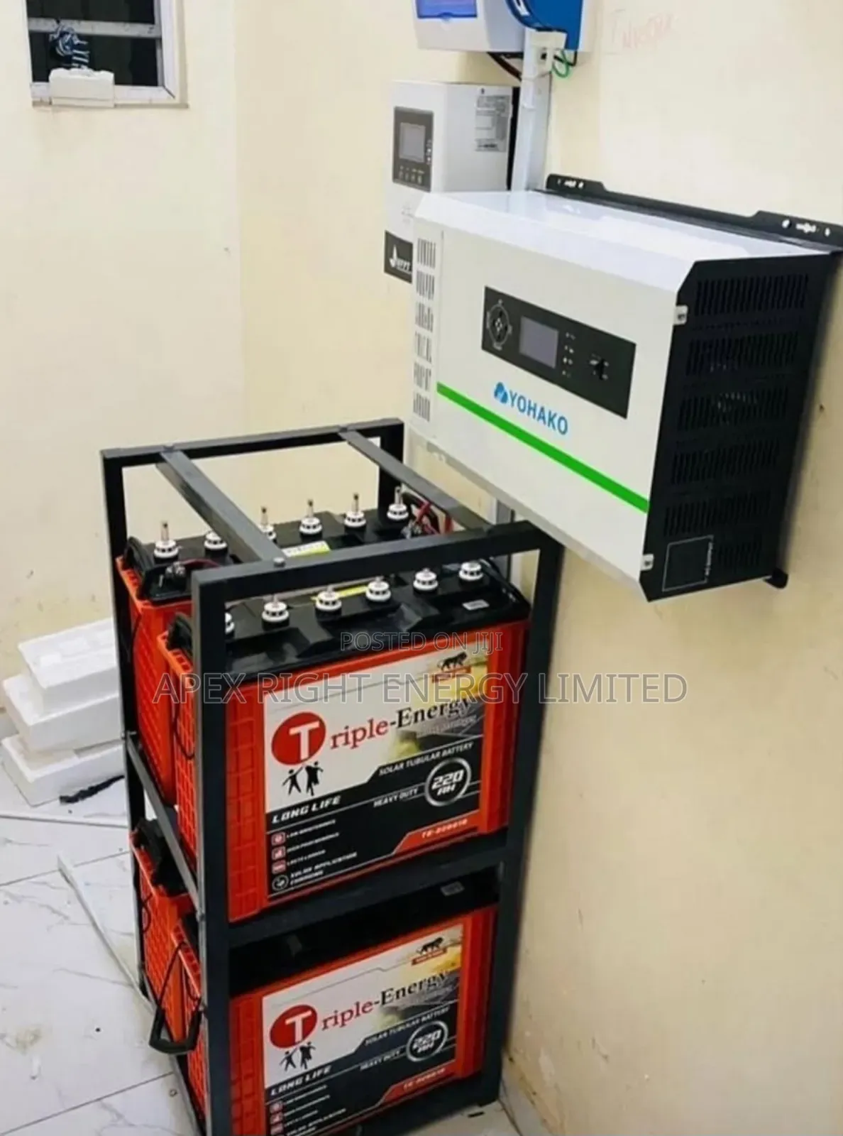 5kva-48v Set-up/ 4pcs-tubular/ 12pcs-300w By APEX ENERGY