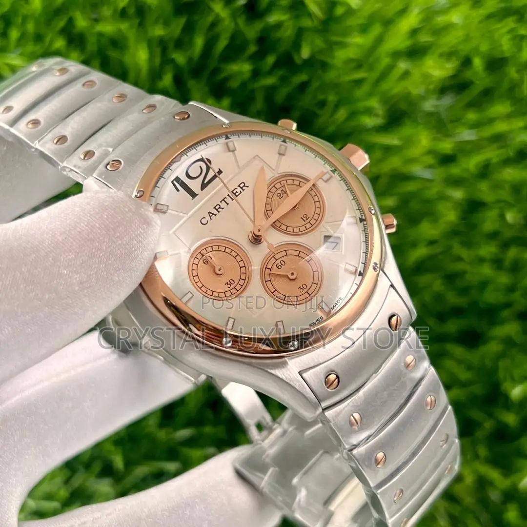 Cartier Quality Luxury Men Chain Strap Wristwatch