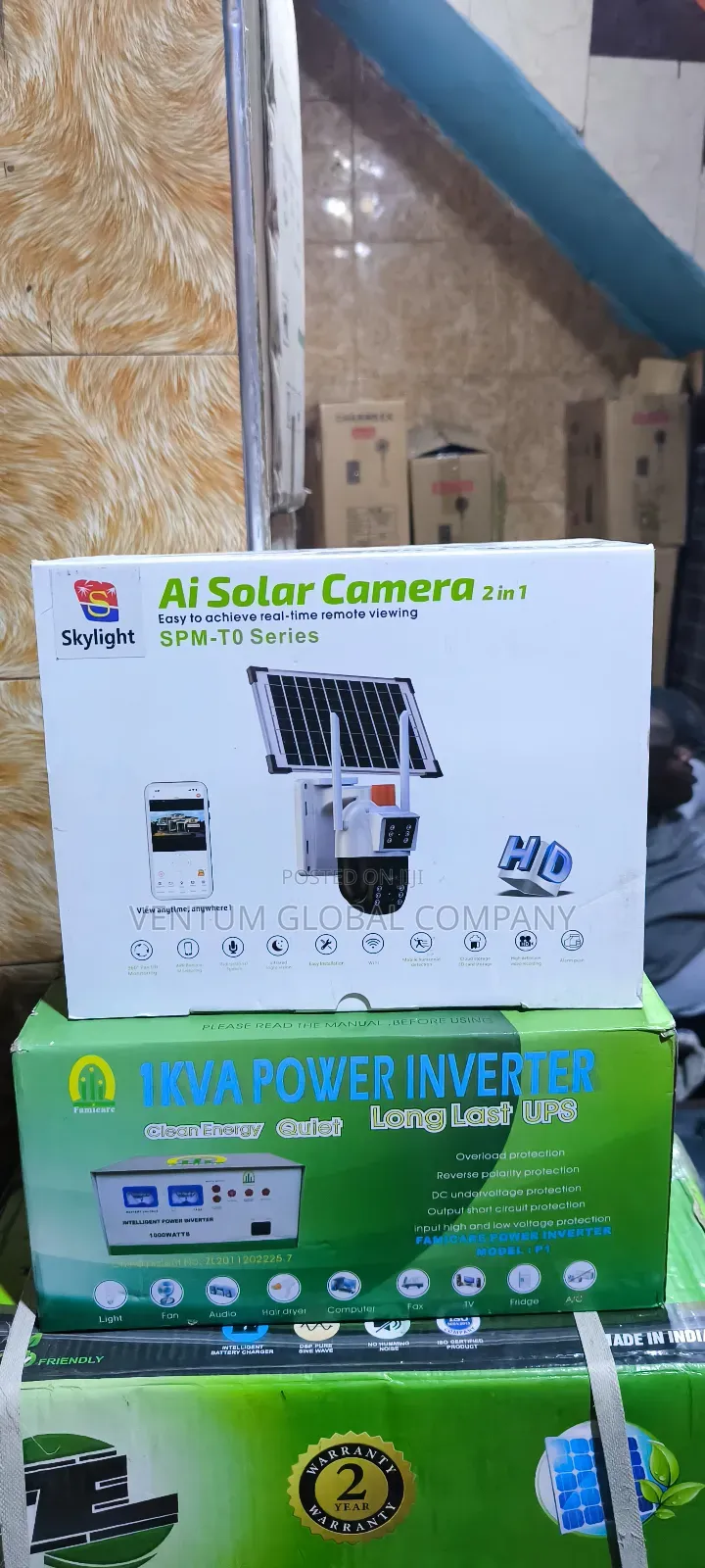 Double Lens AI Solar Camera 2in1