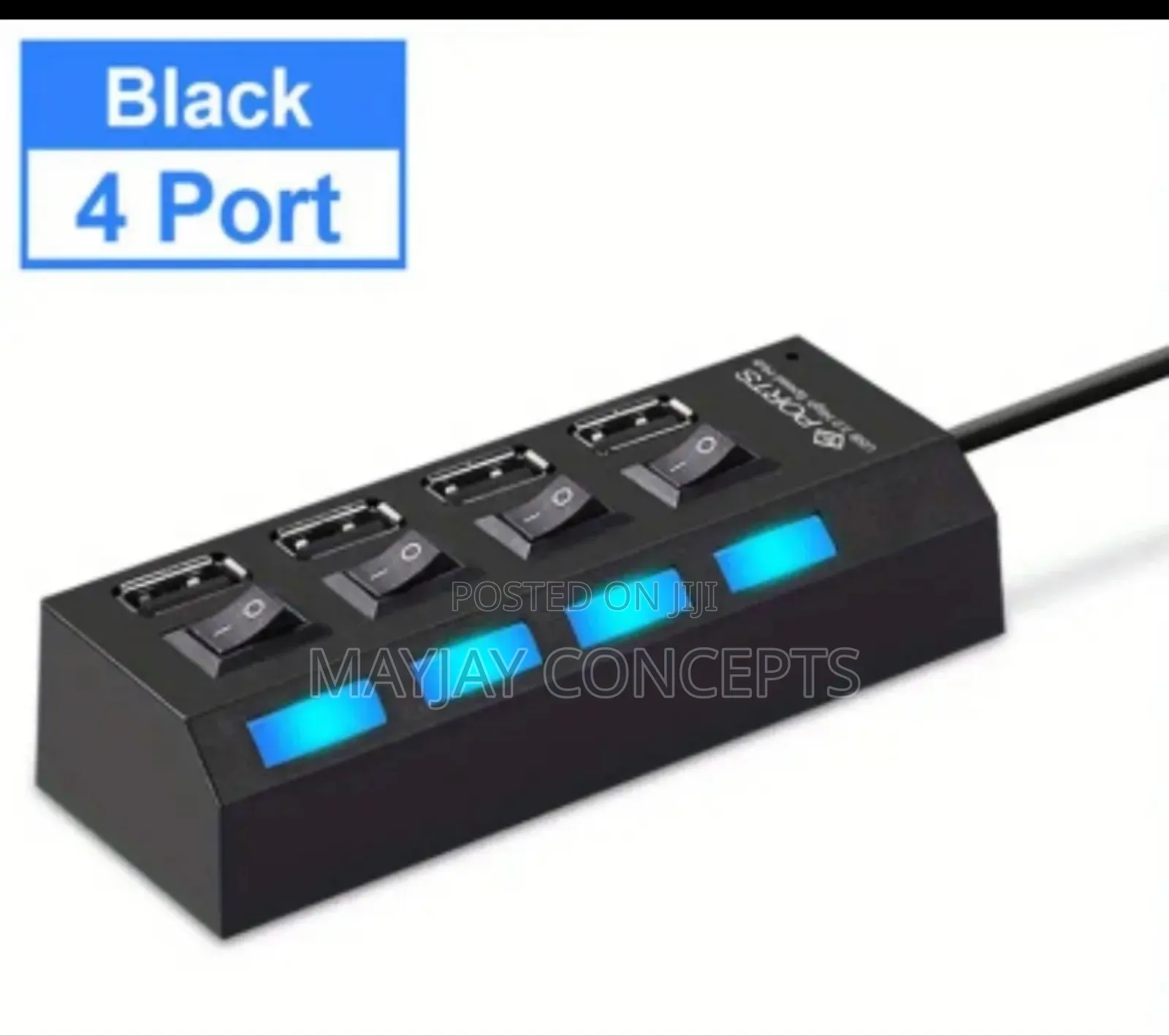 4ports USB 2.0 Hub With LED Indicators+5v Operating Voltage