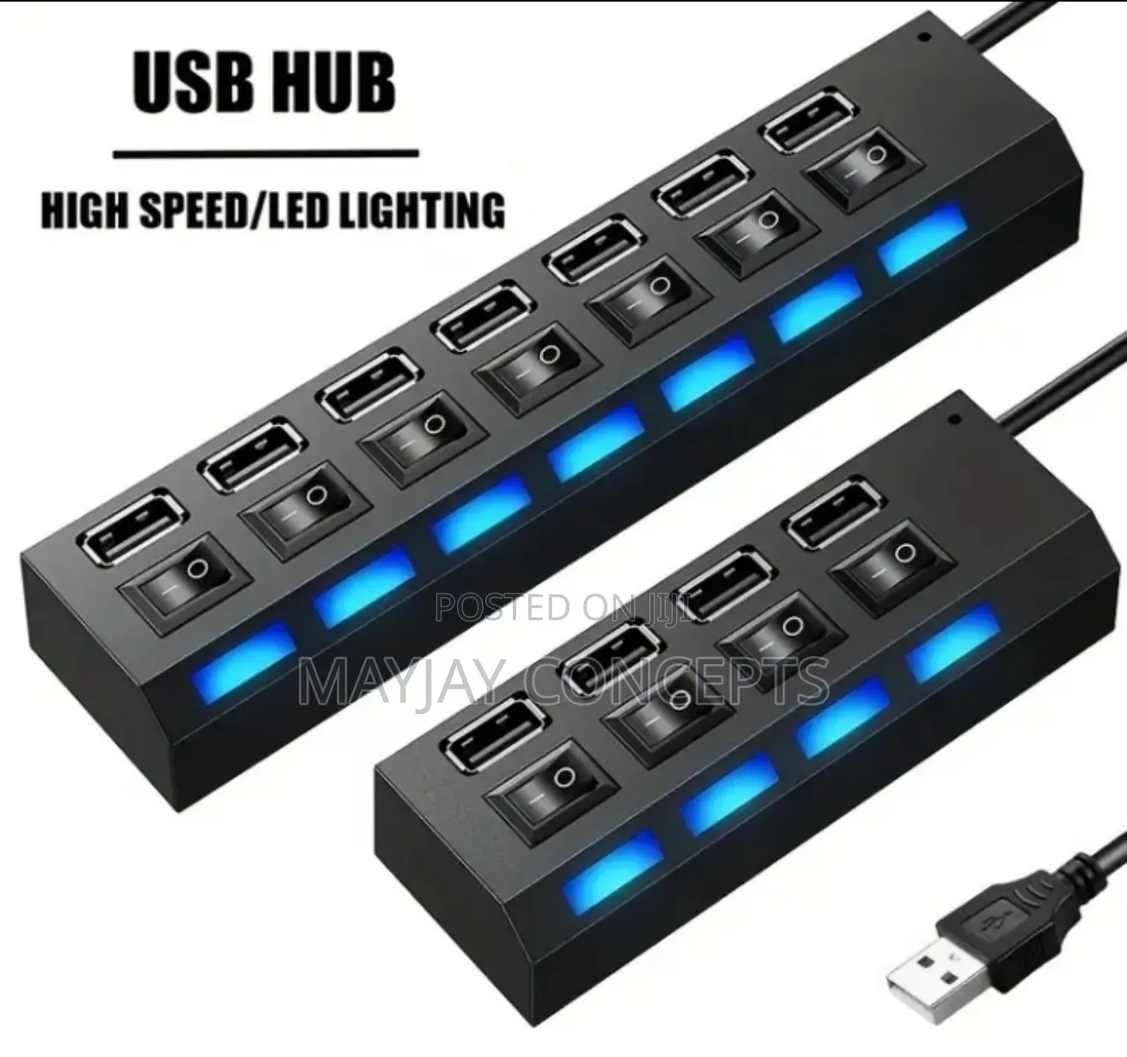 4ports USB 2.0 Hub With LED Indicators+5v Operating Voltage
