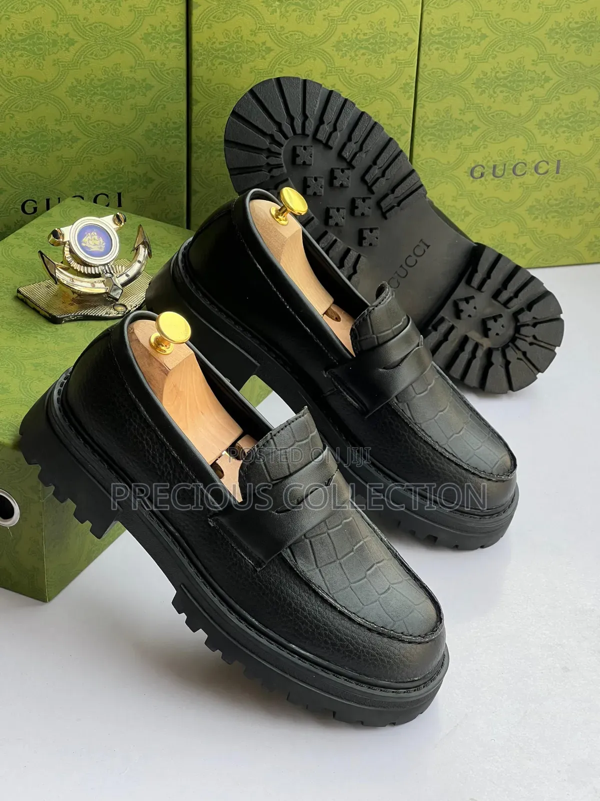 Matte Leather Classic Gucci Men's Shoe