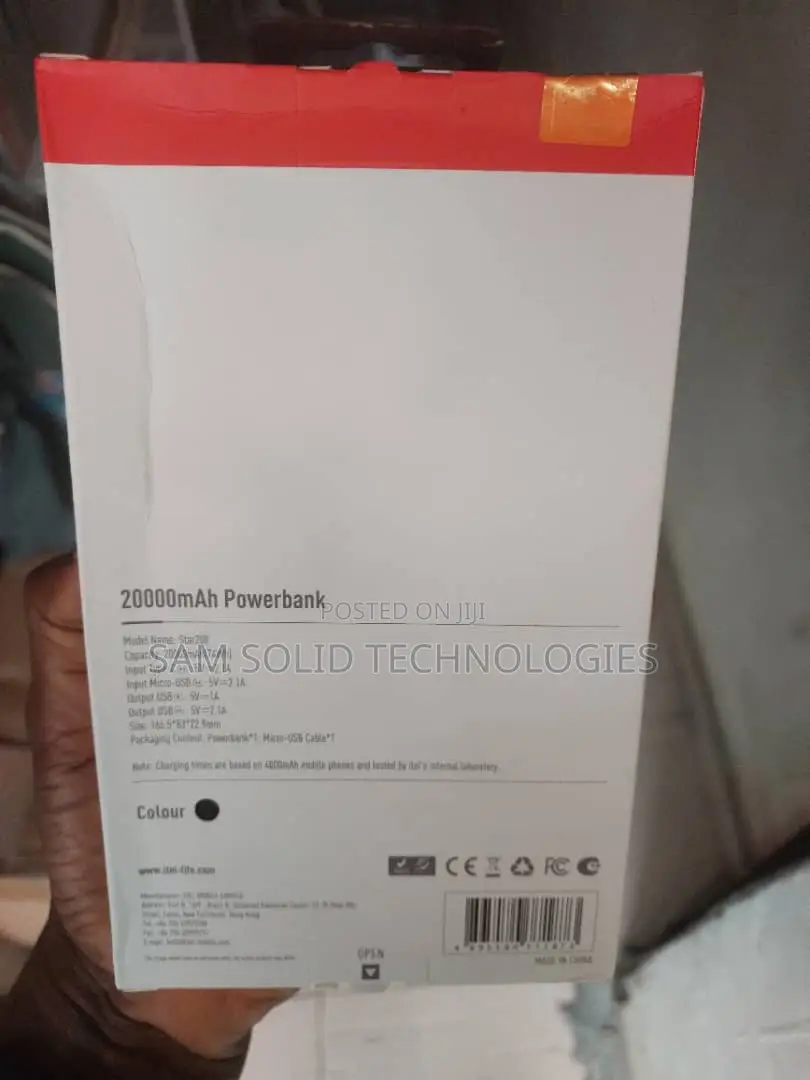 Itel 20000mah Power Bank