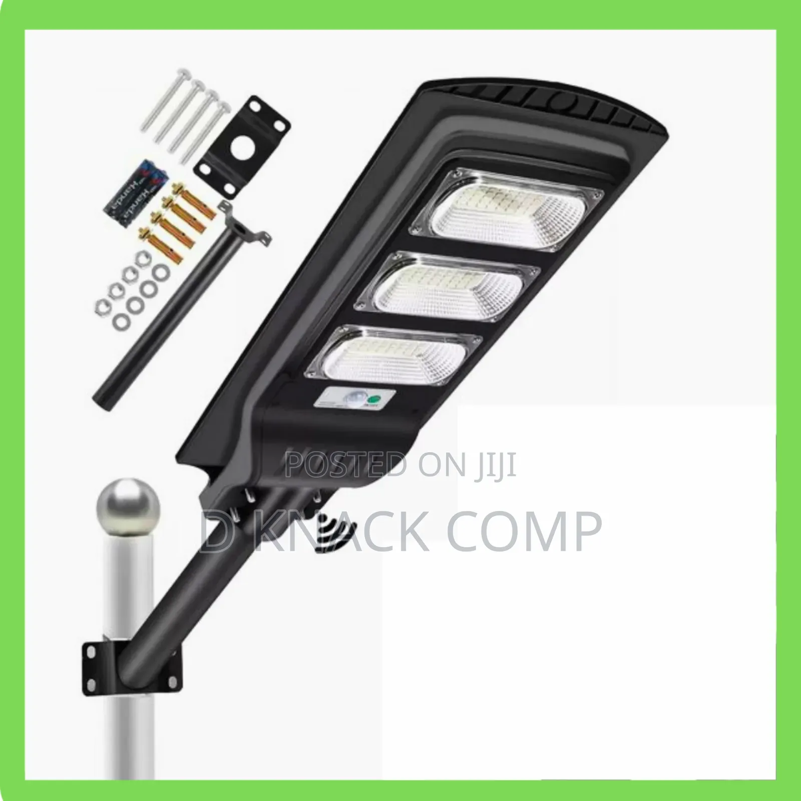 Solar Powered Street / Security Light 144LED With Free Pole