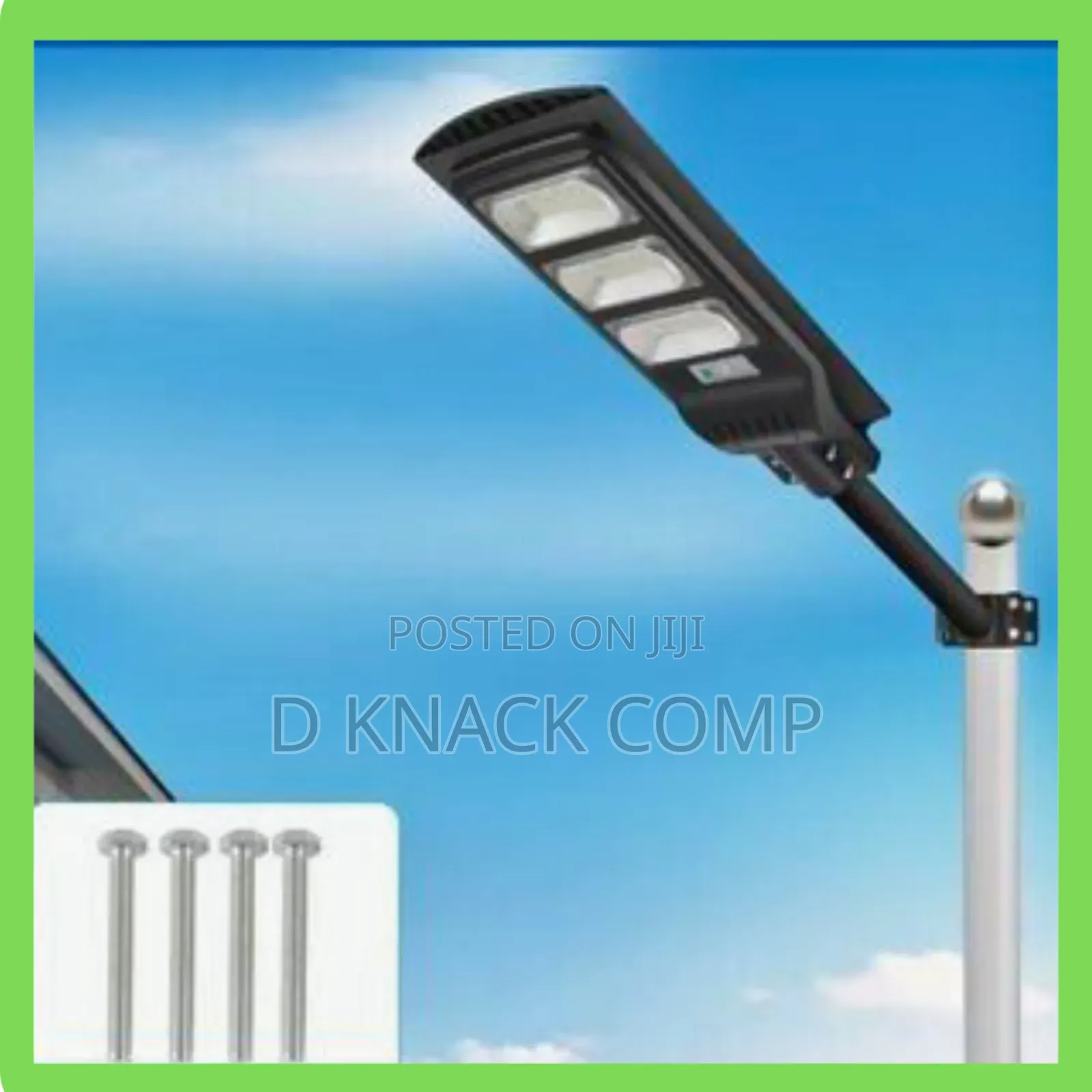 Solar Powered Street / Security Light 144LED With Free Pole