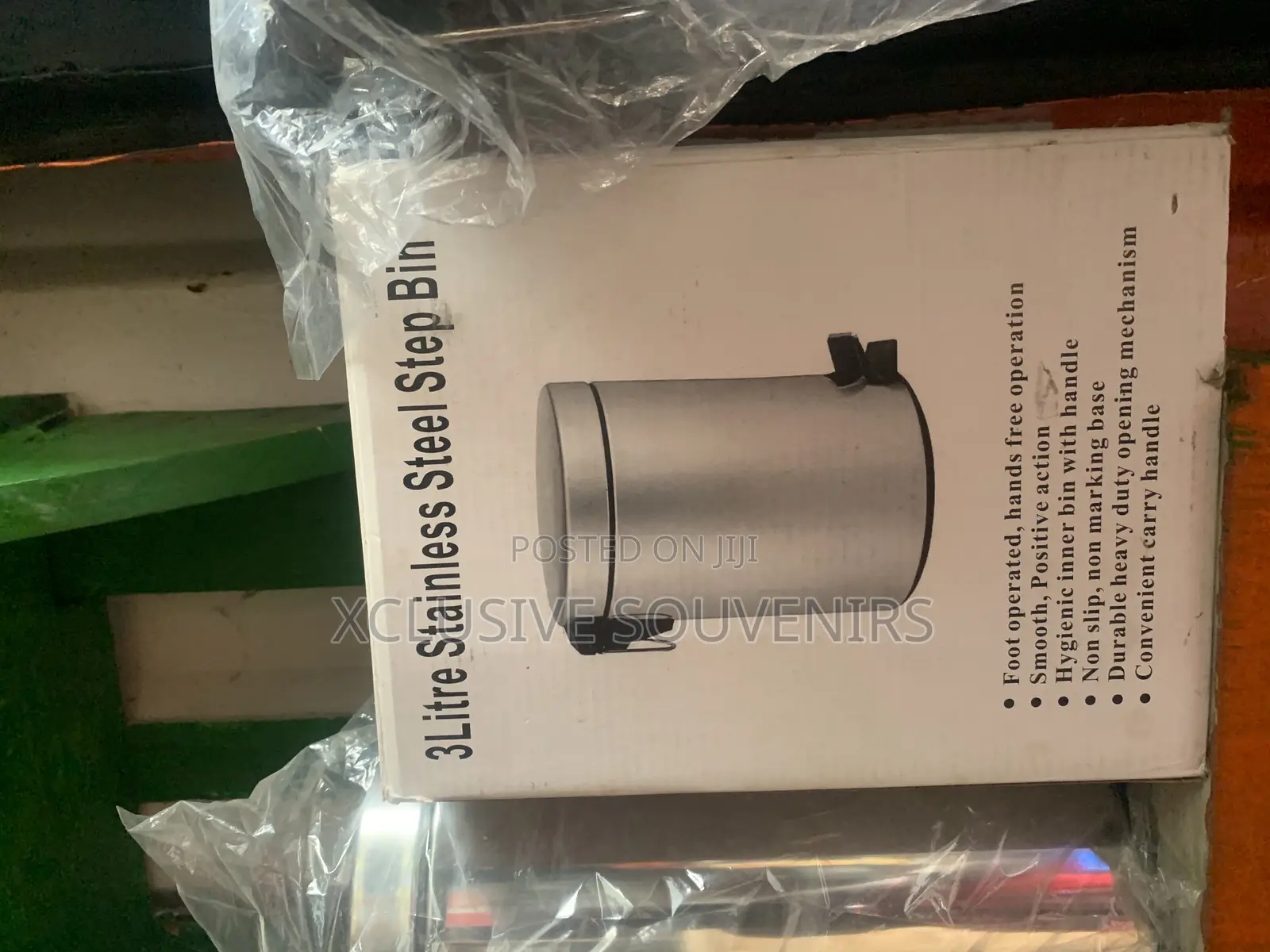 3liters Stainless Steel Trash Can With Lid and Foot Pedal