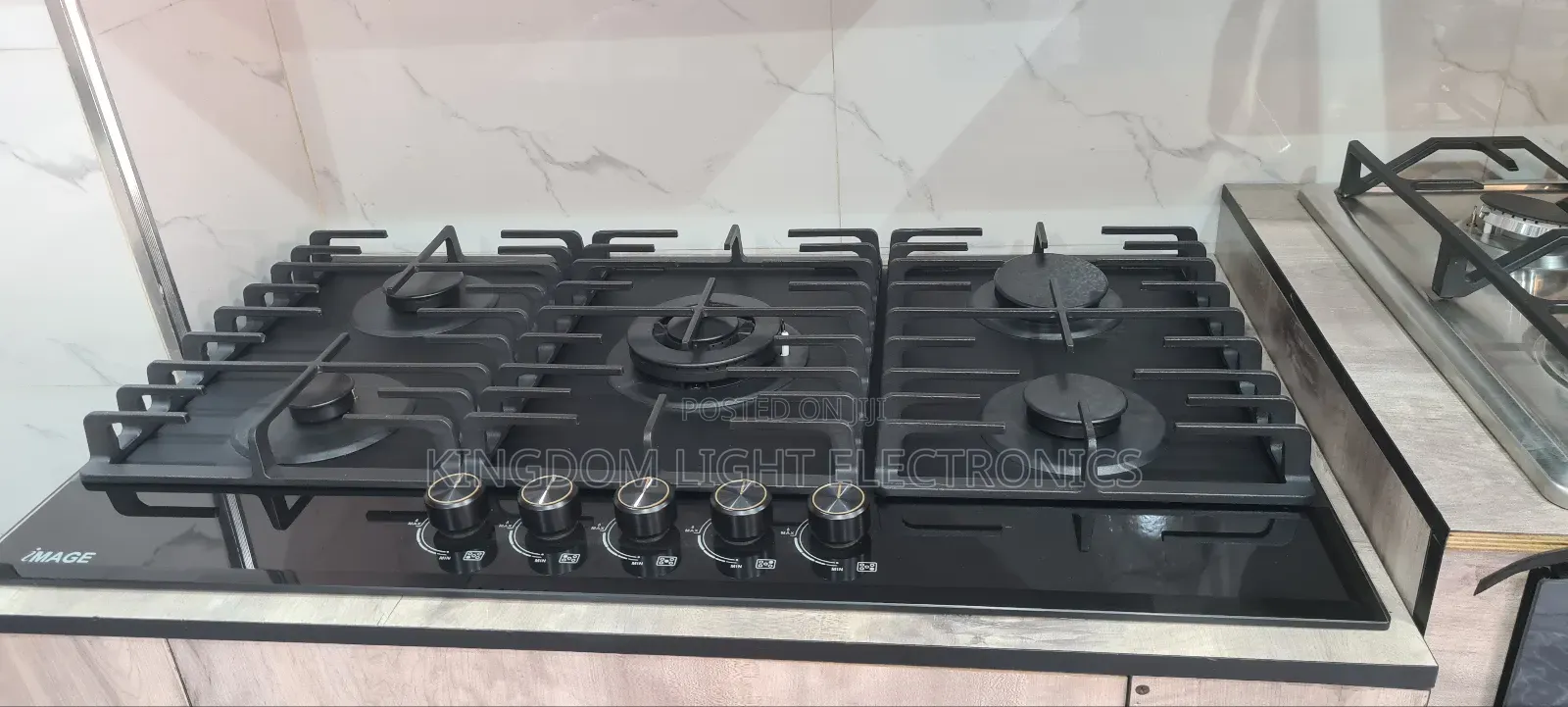 New Image 5 Burners Inbuilt Gas Cooker