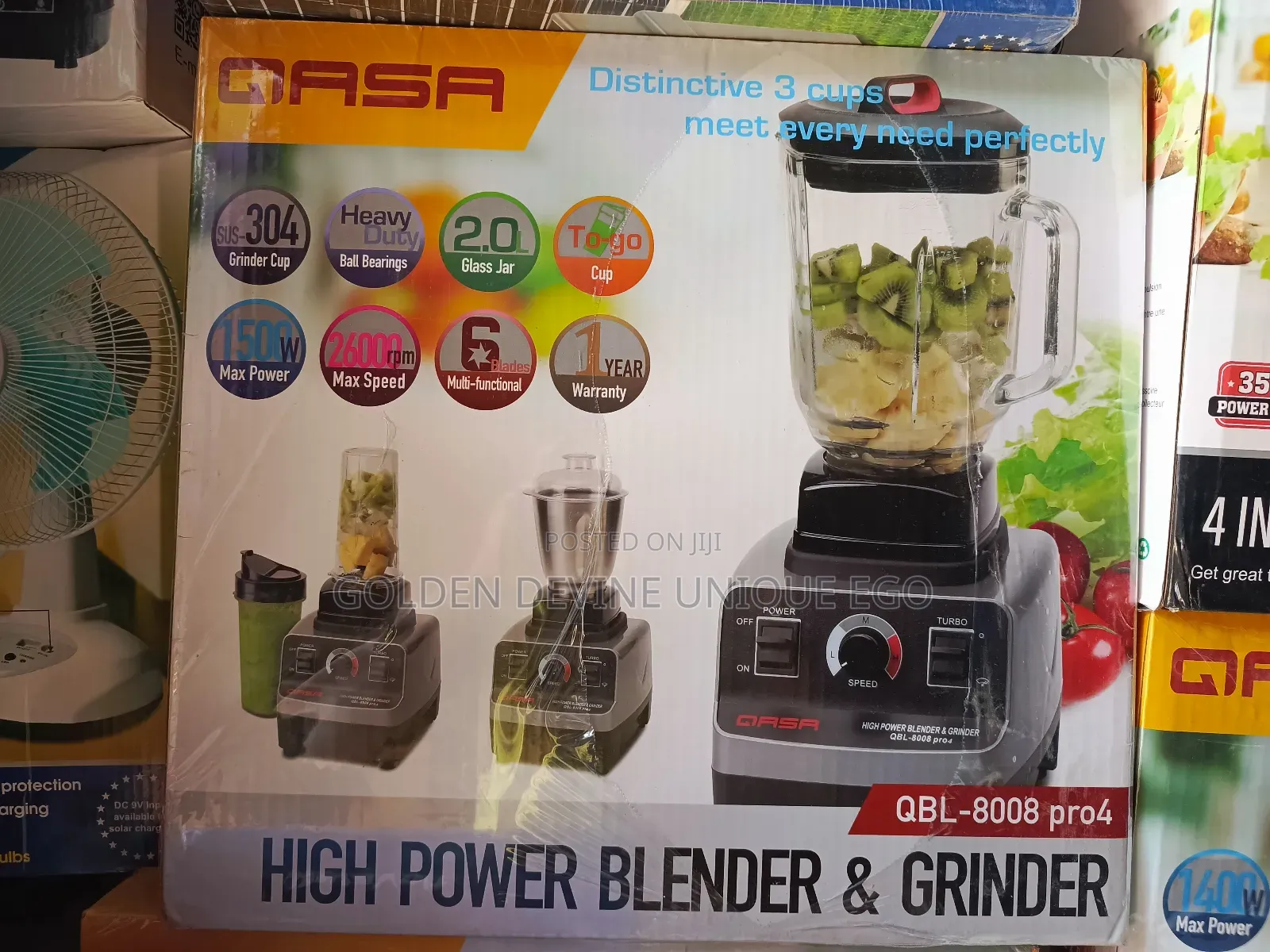 Qasa High Power Blender N Grinder
