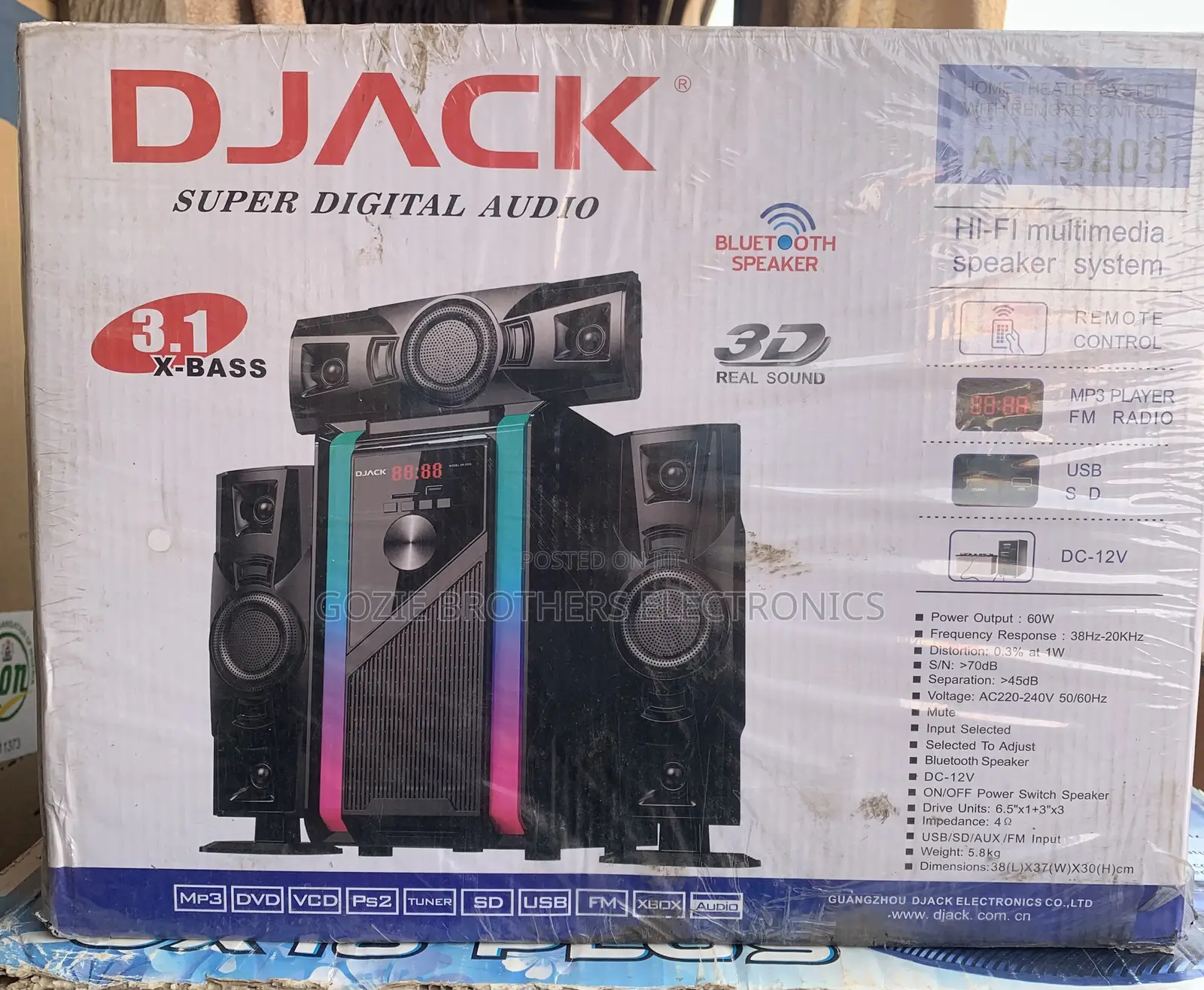 Djack Home Theater System 3.1 Speakers