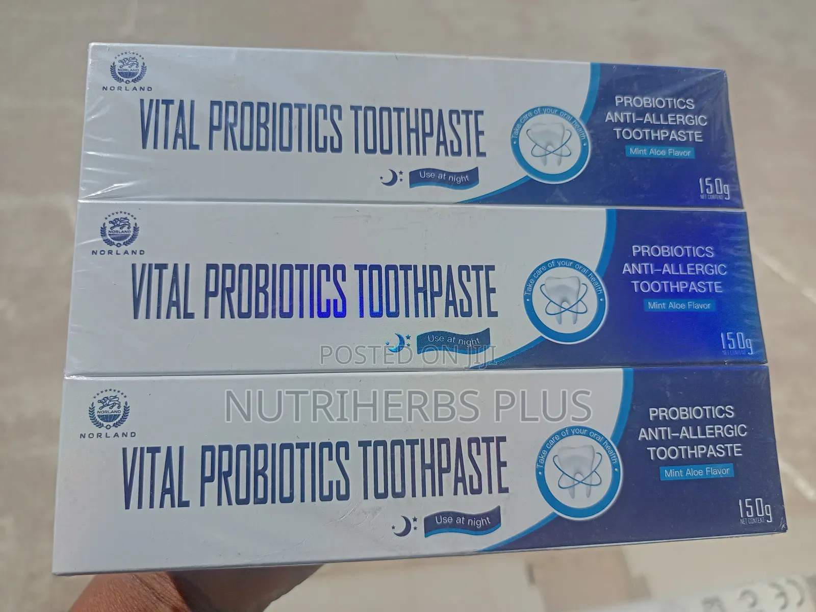 Vital Probiotics Toothpaste (Night Use) Cures Toothache