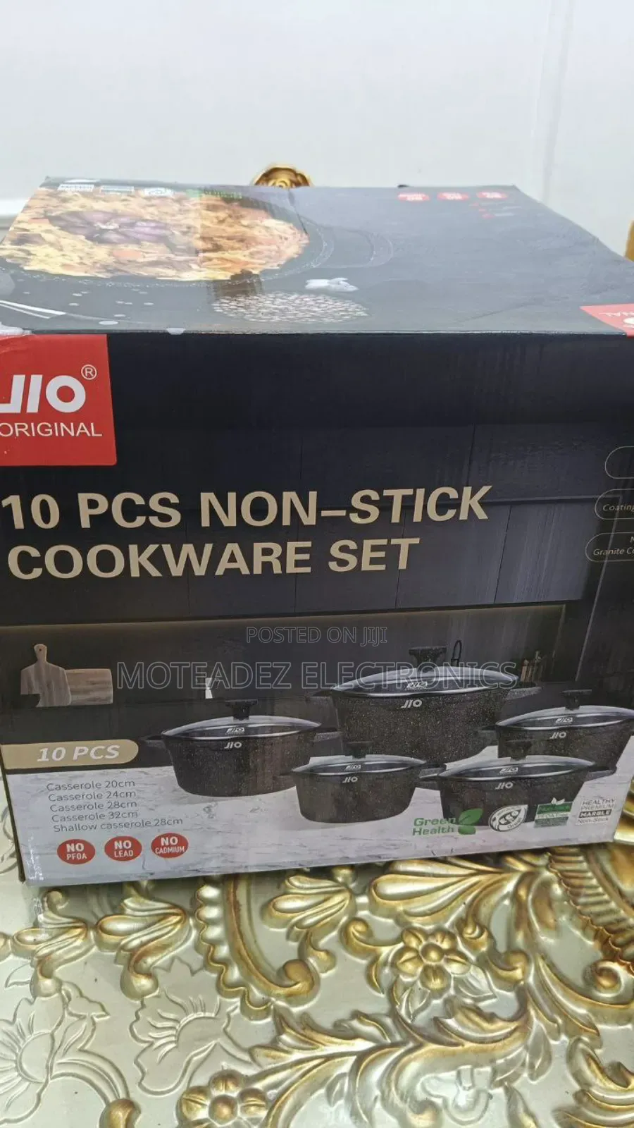 Jio Original 10pcs Granite Coating Non Stick Cookware Set