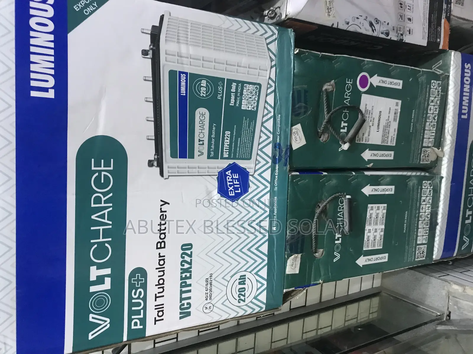 220ah 12v Luminous Tubular Battery Indian