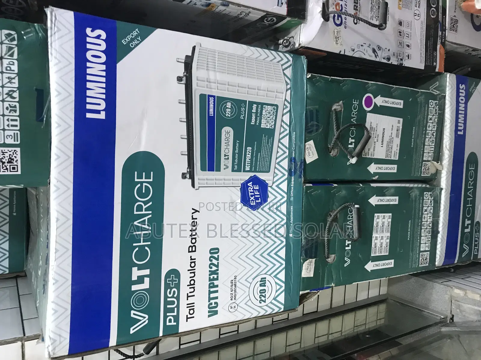 220ah 12v Luminous Tubular Battery Indian