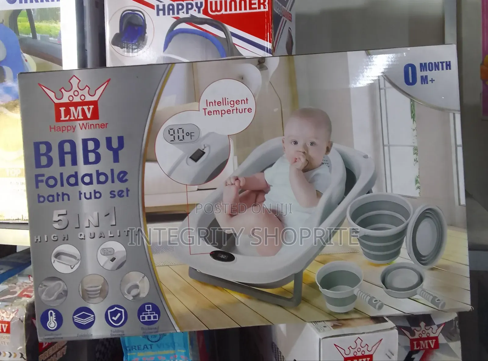 LMV Baby Foldable Bath Tub Set