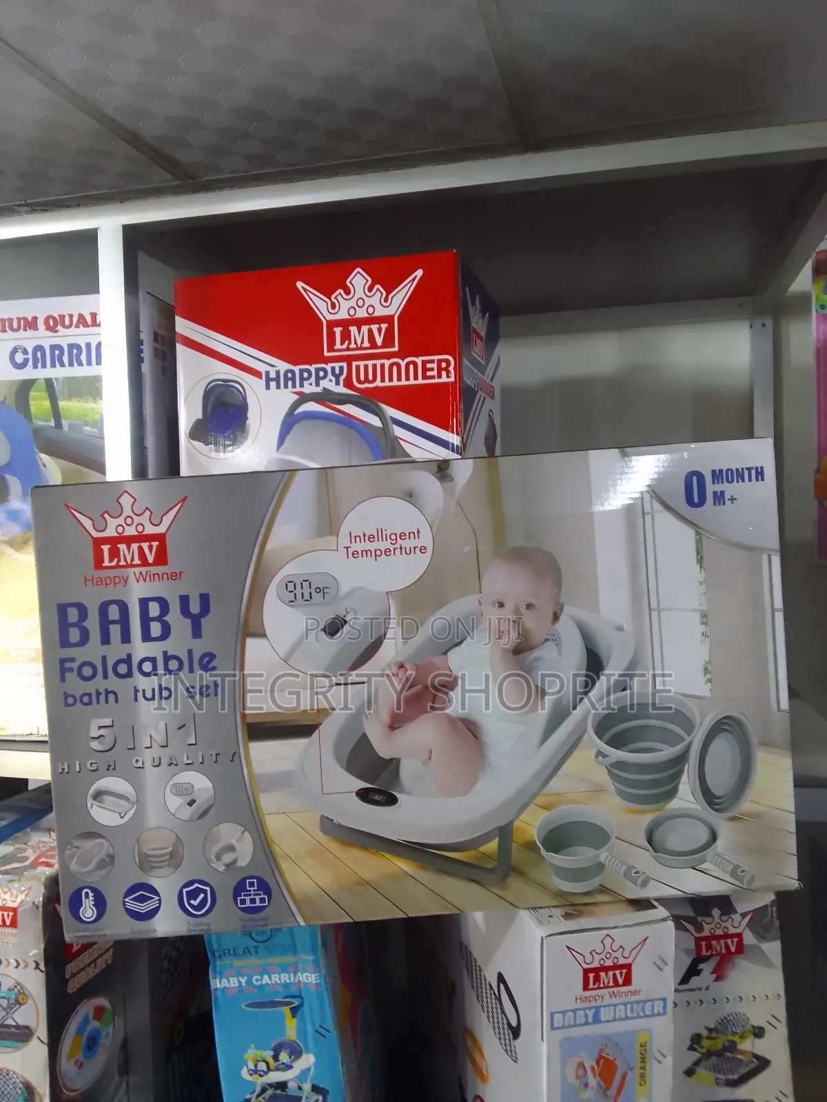 LMV Baby Foldable Bath Tub Set