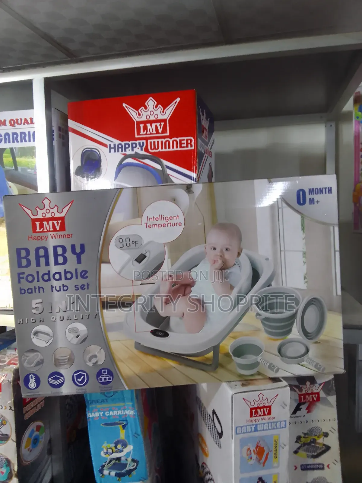 LMV Baby Foldable Bath Tub Set