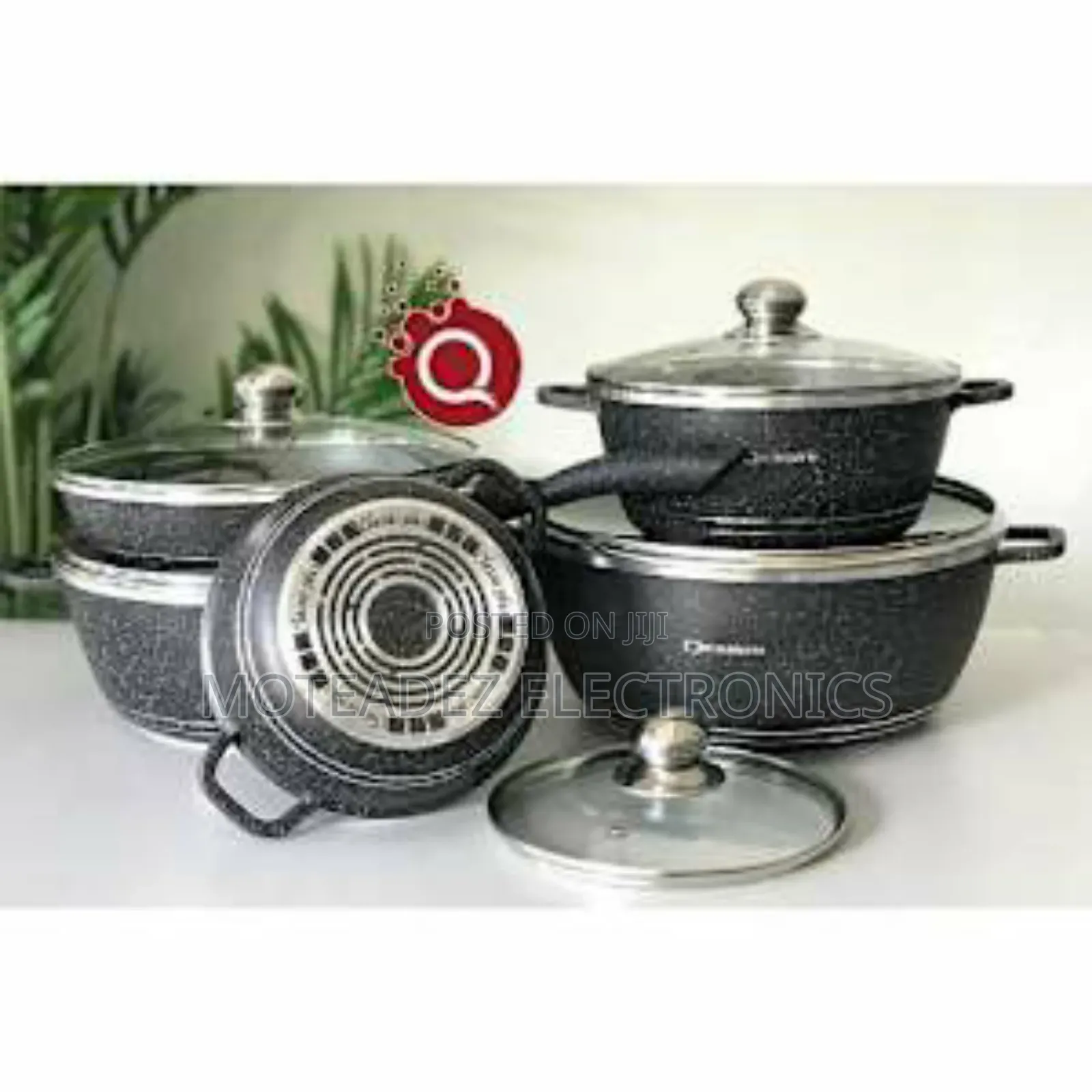 Smile Dessini 12pcs Granite Coating Non Stick Cookware Sets