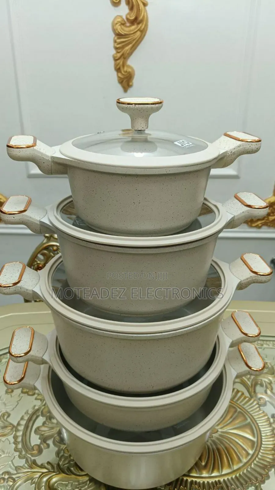 Jio Original 10pcs Luxury Granite Non Stick Cookware Set
