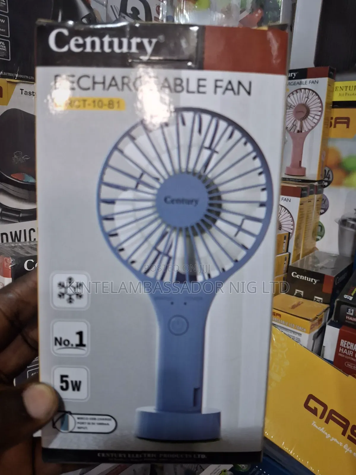 Century Rechargeable Mini Hand Fan