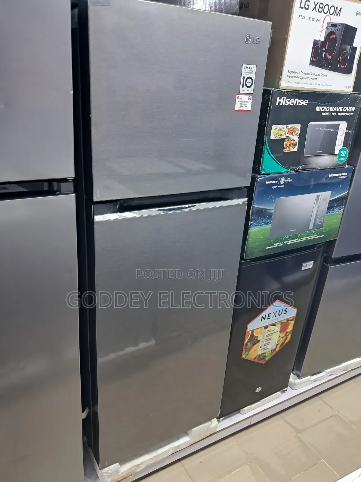 Lg Inverter Double Doors Standing Fridge Gl-B242pqgb