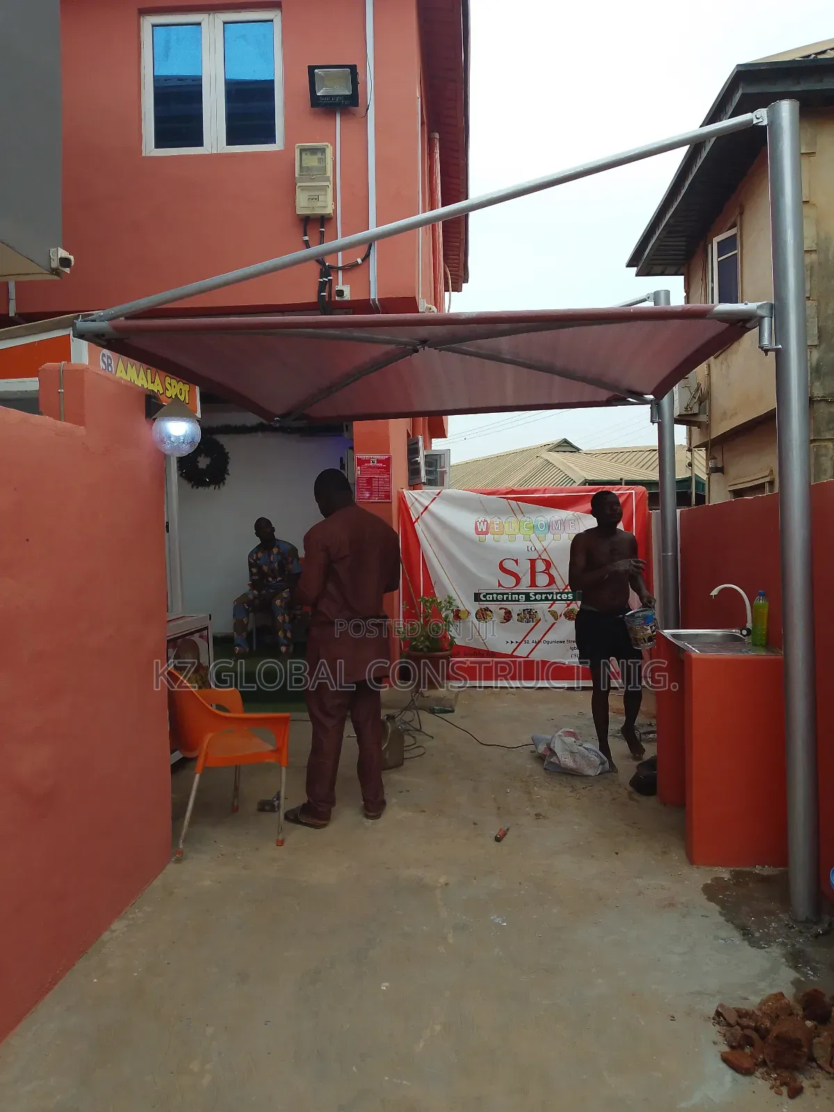 Covering Shade With Galvanized Pipe