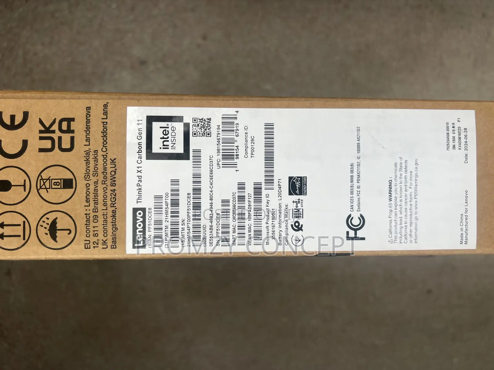 New Laptop Lenovo ThinkPad X1 Carbon Gen11 32GB Intel Core I7 SSD 1T