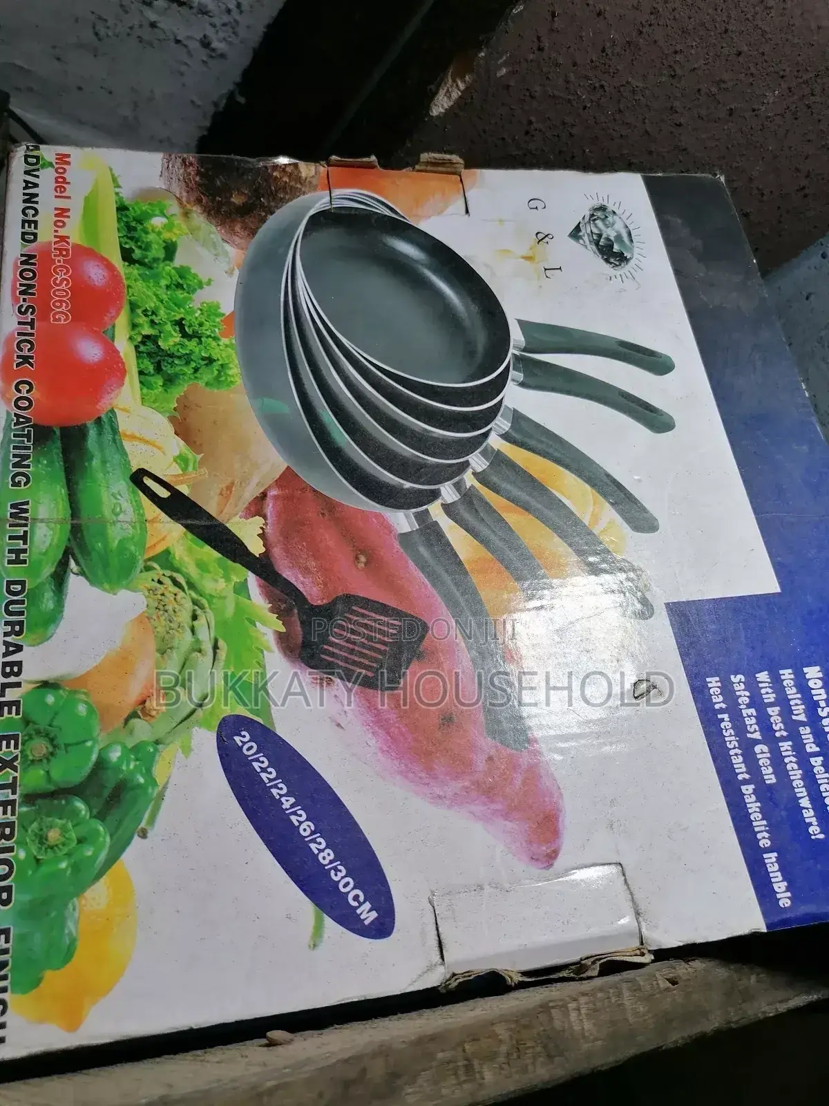 6pieces None Stick Frying Pan