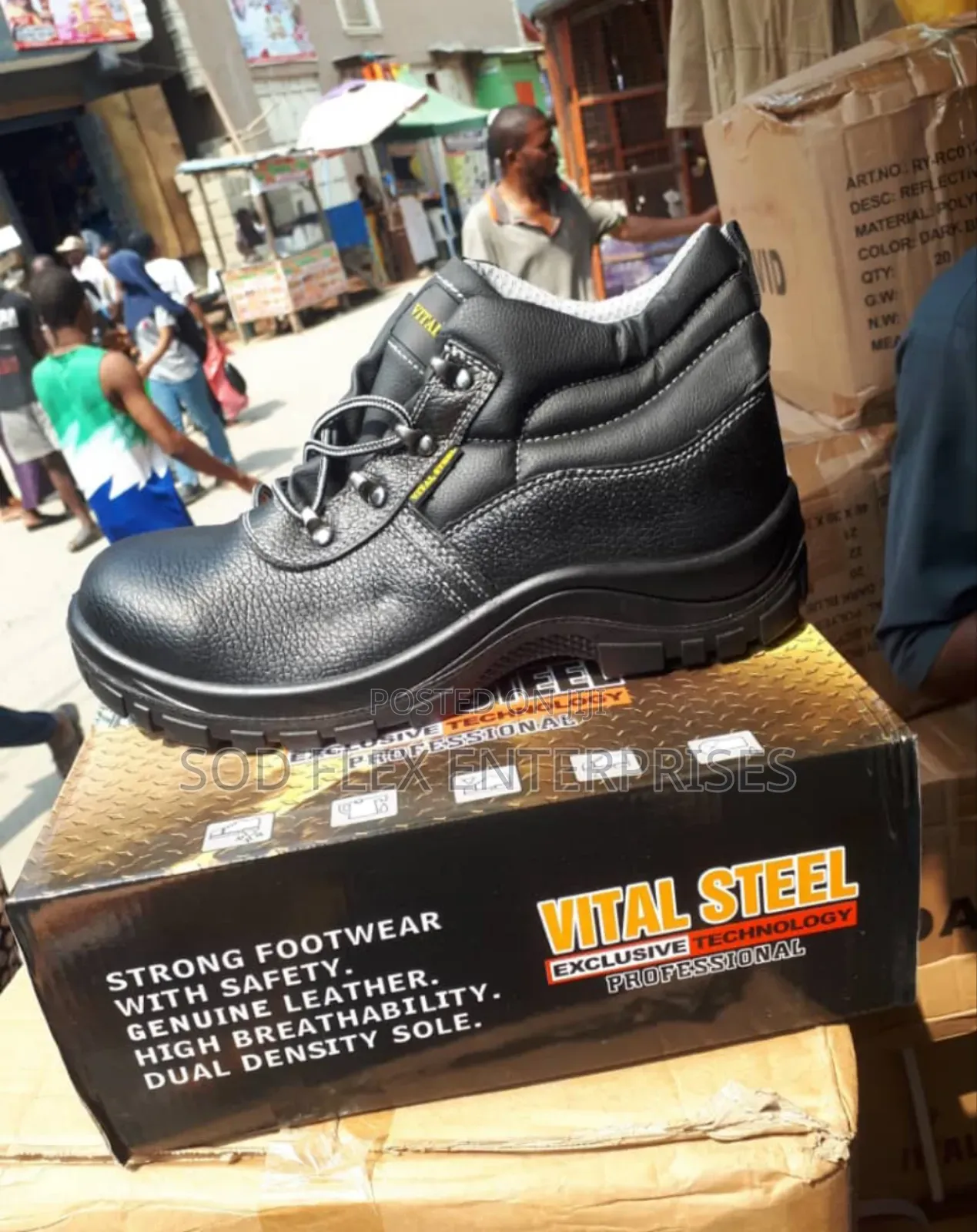 Vital Steel Safety Shoe/Boot Available In Sizes