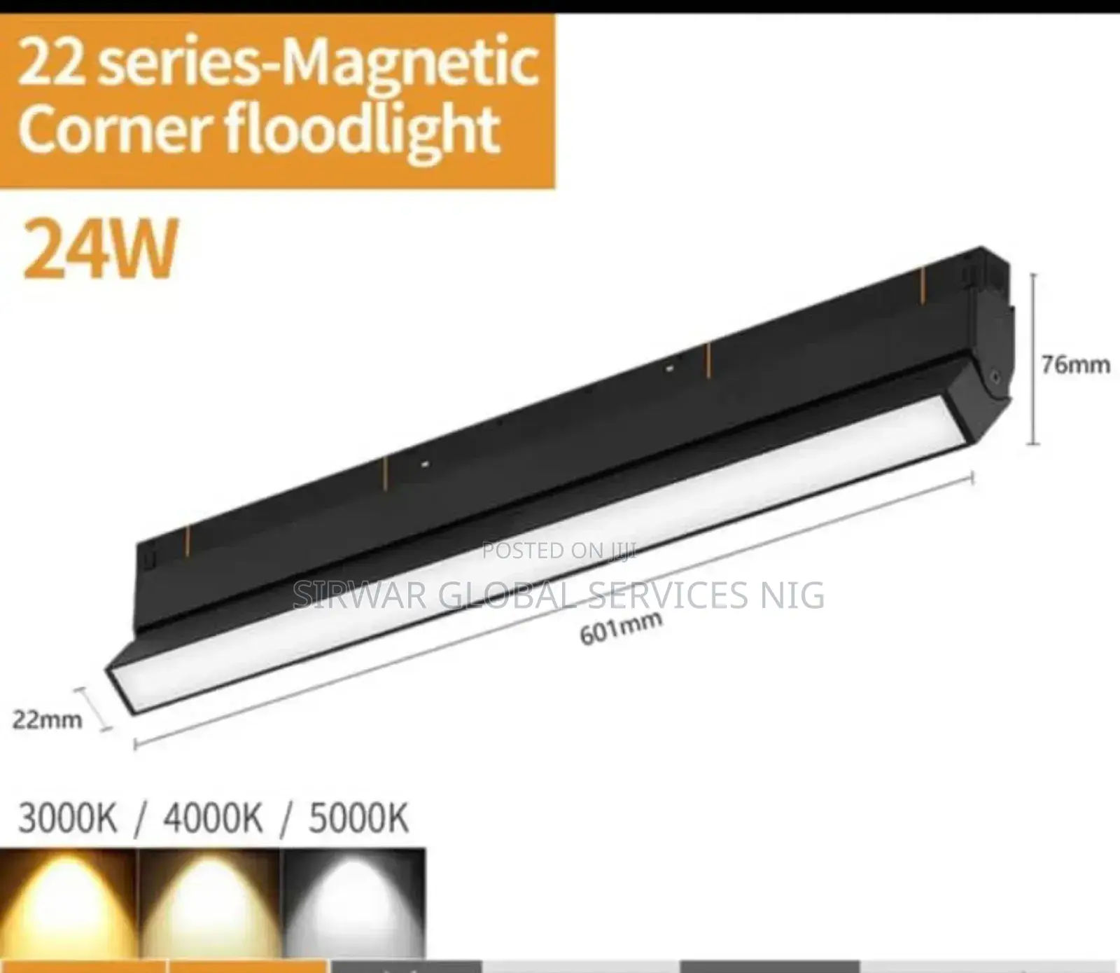 24/18 Watts Magnetic Light