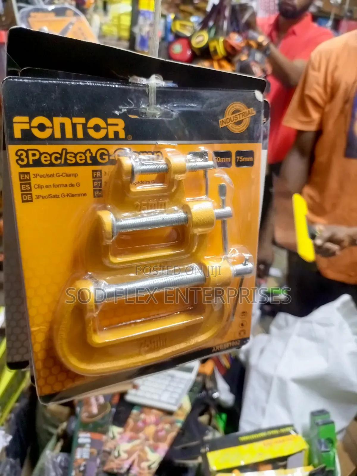 3 Set of G-Clamp 25mm, 50mm, 75mm