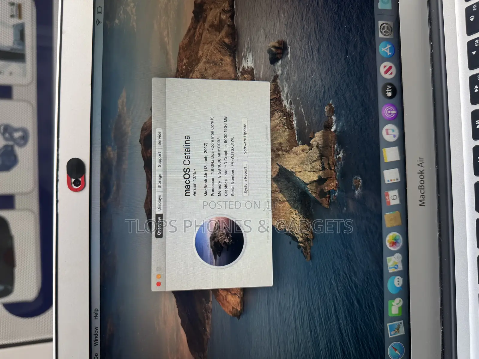 Laptop Apple MacBook Air 2017 8GB Intel Core I5 SSD 256GB