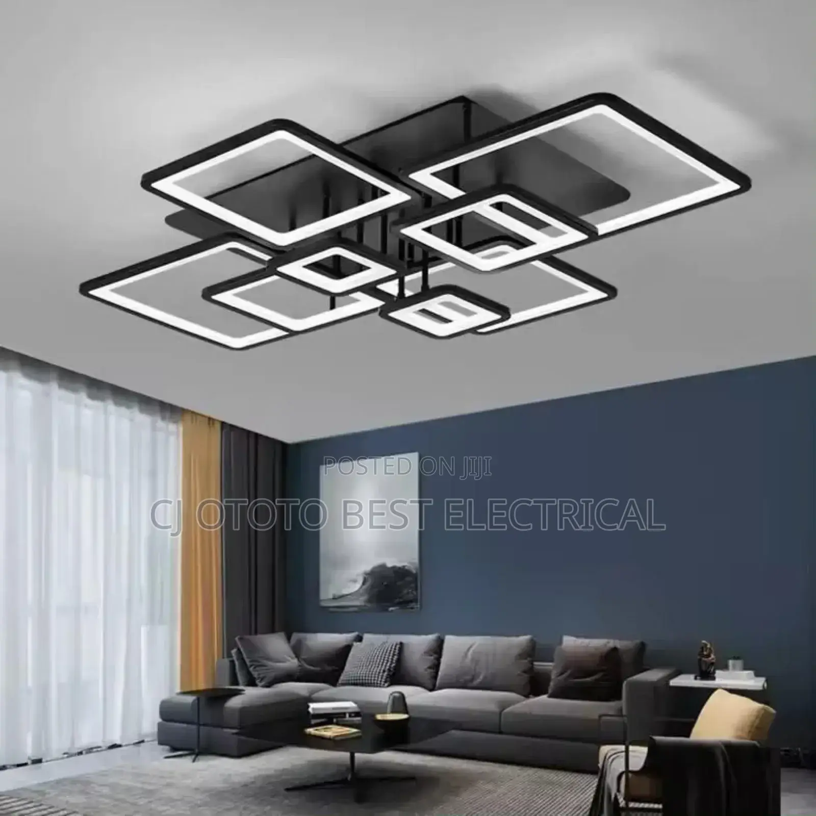 Big 1000mm Parlor Flush Luxury Chandelier Light