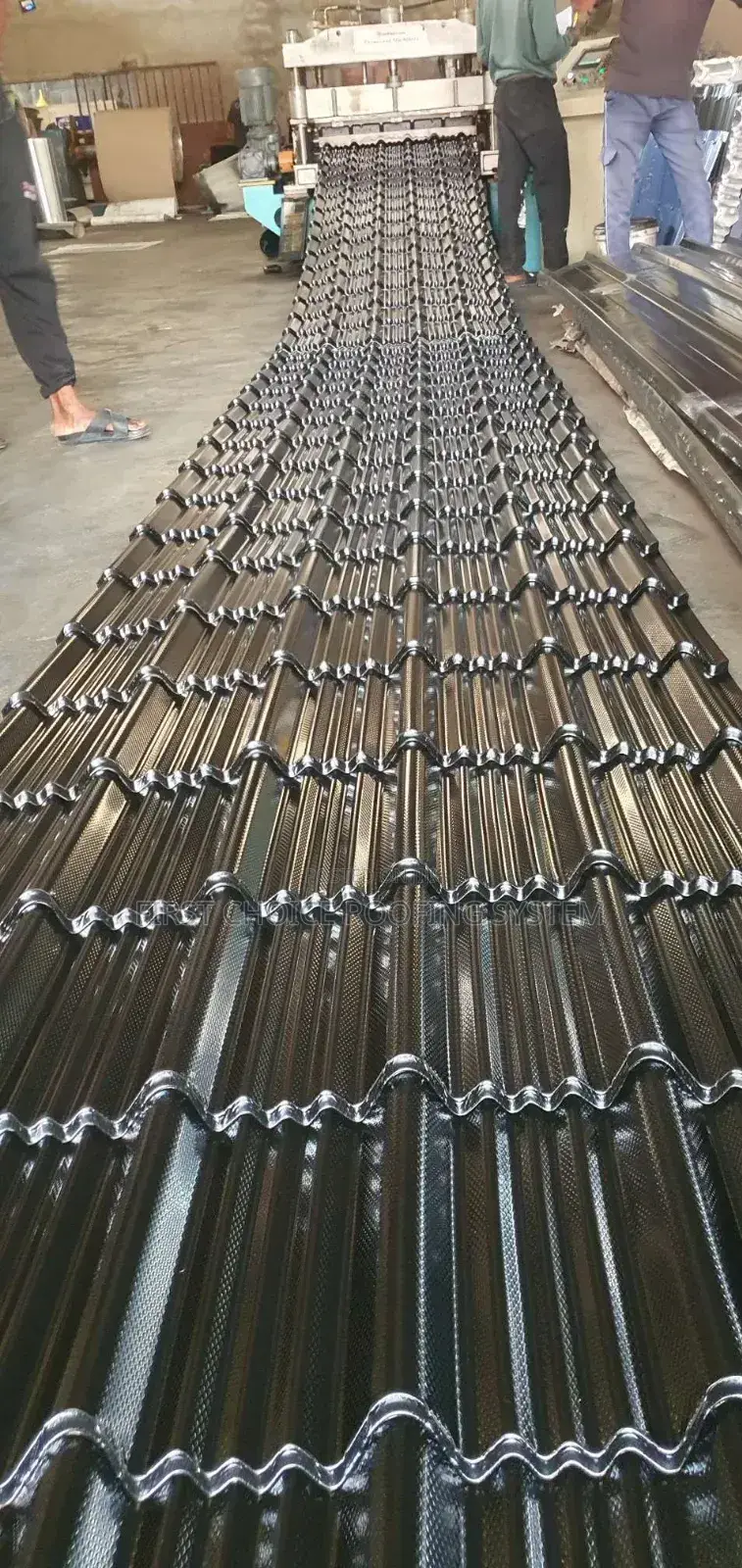 Oven Baked Steptiles Design Aluminium Roofing Sheet