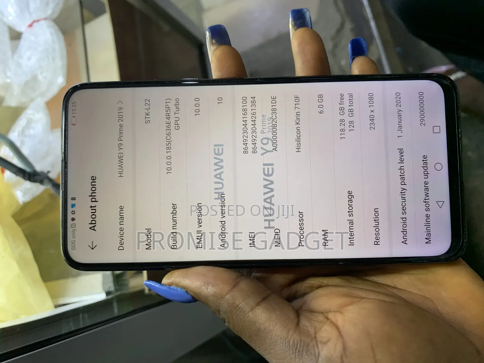 New Huawei Y9 Prime 2019 128 GB Black